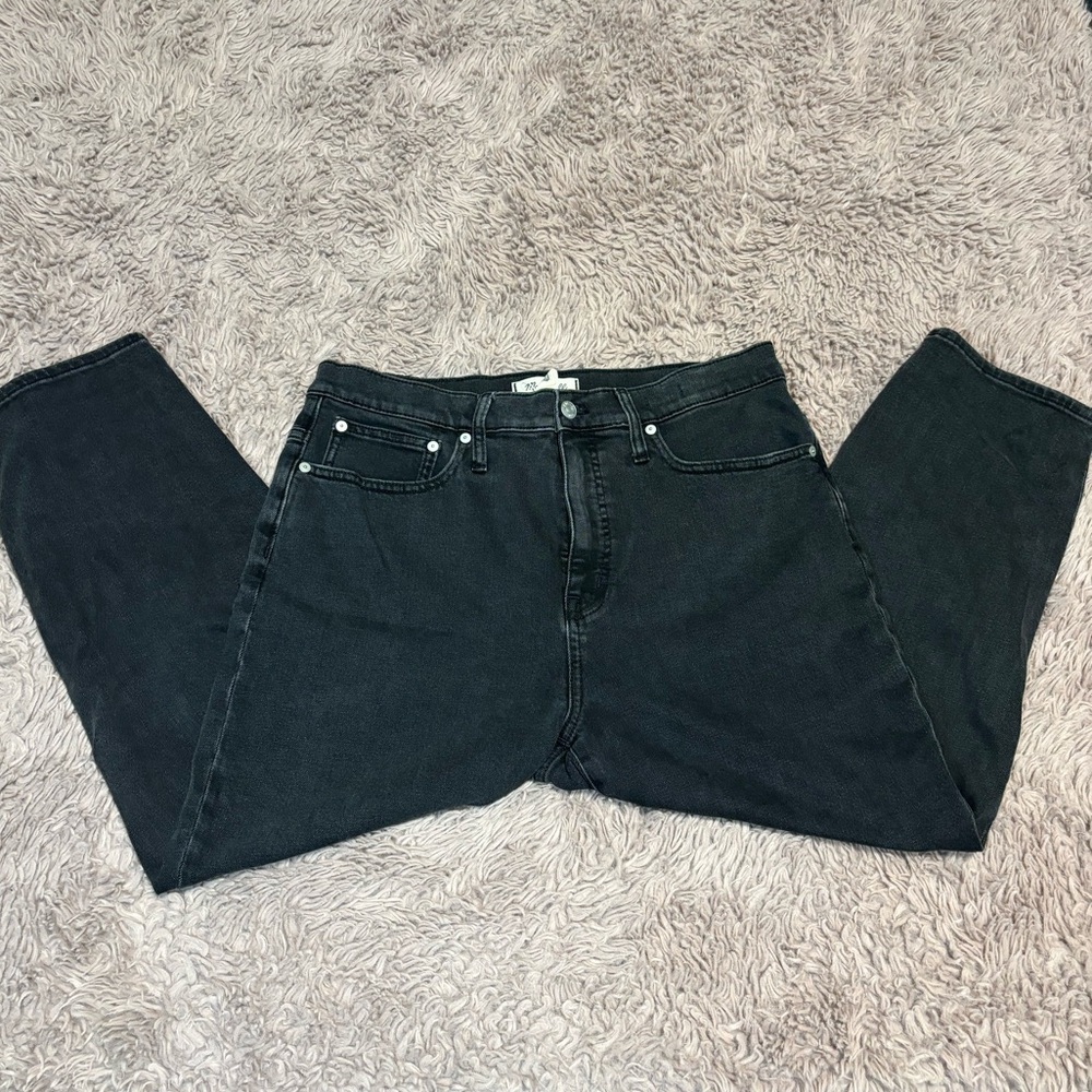 Madewell Black Straight Leg Jeans